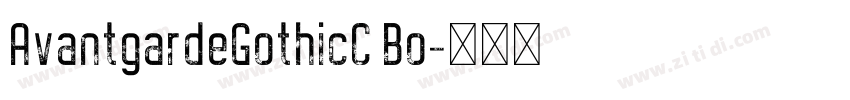 AvantgardeGothicC Bo字体转换